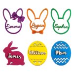 Personalized Easter basket name tags for joyful celebrations
