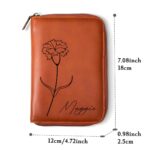 Carry Your Story – Birth Flower Leather Journal Organizer – For Inspired Travelers and Dreamers - Image 11