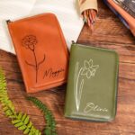 Carry Your Story – Birth Flower Leather Journal Organizer – For Inspired Travelers and Dreamers - Image 4