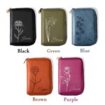 Carry Your Story – Birth Flower Leather Journal Organizer – For Inspired Travelers and Dreamers - Image 10
