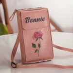Carry Your Story – Birth Flower Crossbody Wallet – A Cherished Gift for Her Special Days - Image 3