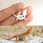 Custom bearded dragon necklace for pet lovers