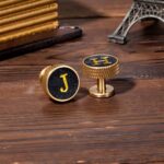 Celebrate His Legacy – Monogram Brass & Leather Cufflinks – For Fathers, Groomsmen & Cherished Men - Image 5