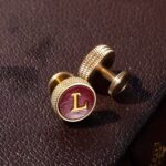 Celebrate His Legacy – Monogram Brass & Leather Cufflinks – For Fathers, Groomsmen & Cherished Men - Image 7