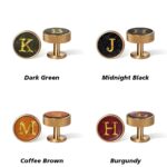 Celebrate His Legacy – Monogram Brass & Leather Cufflinks – For Fathers, Groomsmen & Cherished Men - Image 10