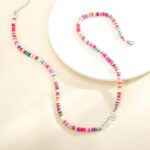 Embrace Tradition and Joy – Custom Hebrew Name Dopamine Beads Necklace – A Cherished Keepsake for Her - Image 3