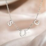 Embrace Fortune and Love – Custom Initials Horseshoe Necklace – For Cherished Moments and Loved Ones - Image 4