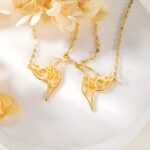 Embrace Joy and Bloom – Custom Birth Flower & Hummingbird Necklace – A Cherished Gift for Her Special Moments - Image 3
