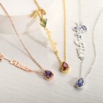 Embrace Your Story – Birth Flower & Name Necklace – A Cherished Keepsake for Her Special Moments - Image 3