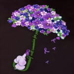 Carry Strength and Remembrance – Forget Me Not Elephant Car Decal – For Alzheimer's Warriors and Their Loved Ones - Image 5