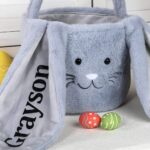 Personalized Easter Bunny Basket – Custom Name Lop-Eared Tote For Candy, Eggs & Gifts (For Kids, Family & Friends) - Image 5