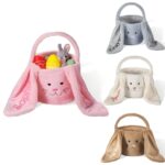Personalized Easter Bunny Basket – Custom Name Lop-Eared Tote For Candy, Eggs & Gifts (For Kids, Family & Friends) - Image 6