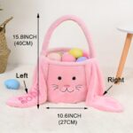 Personalized Easter Bunny Basket – Custom Name Lop-Eared Tote For Candy, Eggs & Gifts (For Kids, Family & Friends) - Image 9