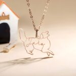 Carry Their Spirit Close – Custom Dog Silhouette Necklace with Name – For Cherished Pet Lovers and Memorial Moments - Image 5