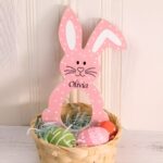 Delight Kids’ Easter Baskets with a Personalized Bunny Egg Holder – Adorable Festive Decoration in 6 Cheerful Colors - Image 5