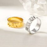 Embrace Your Story – Custom Letter Block Ring with Sparkling CZ – A Cherished Treasure for Her - Image 4
