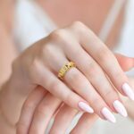Embrace Your Story – Custom Letter Block Ring with Sparkling CZ – A Cherished Treasure for Her - Image 5