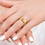 Embrace Your Story – Custom Letter Block Ring with Sparkling CZ – A Cherished Treasure for Her - Image 6