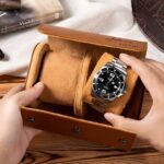 Carry His Time with Care – Custom Leather Travel Watch Box – For Dad, Him, and Groomsmen on Special Days - Image 6
