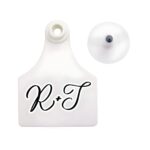 Custom livestock ear tag for beloved creatures