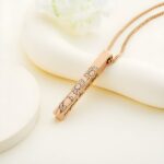 Embrace Your Family's Story – Engraved Birth Flower Bar Necklace – A Cherished Keepsake for Her Special Moments - Image 2