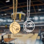 Celebrate the Game Within – Custom Basketball Name & Number Necklace – For Players and Sports Devotees - Image 2