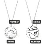 Celebrate the Game Within – Custom Basketball Name & Number Necklace – For Players and Sports Devotees - Image 9