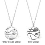 Celebrate the Game Within – Custom Basketball Name & Number Necklace – For Players and Sports Devotees - Image 10