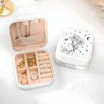 Embrace Your Story – Custom Birth Flower & Zodiac Travel Jewelry Case – A Cherished Keepsake for Her Journeys - Image 3