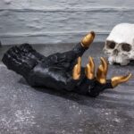 Embrace the Dark Elegance – Gothic Demon Hand Wall Sculpture & Jewelry Holder – For Spooky Souls and Mystical Spaces - Image 3