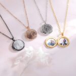 Hold Their Touch Close – Fingerprint Photo Locket Necklace – A Cherished Memory for Her and Family - Image 2