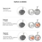 Hold Their Touch Close – Fingerprint Photo Locket Necklace – A Cherished Memory for Her and Family - Image 4