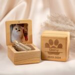 Hold Their Memory Close – Custom Wooden Pet Ashes Box – A Tender Tribute for Cherished Companions - Image 3