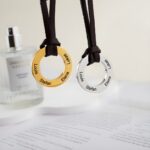 Carry Their Names Close – Engraved Family Circle Pendant Necklace with Leather Strap – For Dad’s Special Moments - Image 4