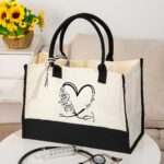 Celebrate Compassion with a Personalized Stethoscope Heart Tote Bag – Custom Canvas Gift for Nurses, Doctors & Medical Students - Image 2