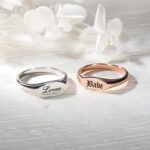 Carry Their Name Close – Oval Signet Ring with Engraved Name – A Cherished Token for Her Special Moments - Image 5