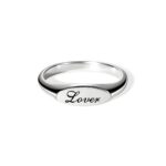 Carry Their Name Close – Oval Signet Ring with Engraved Name – A Cherished Token for Her Special Moments - Image 7
