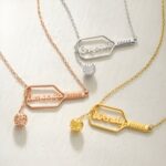 Celebrate Your Passion – Sterling Silver Pickleball Lariat Necklace – For Players and Fans Alike - Image 3