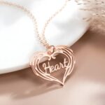 Embrace Everlasting Love – Custom Heart Necklace with Guardian Angel Wings – A Cherished Treasure for Mom or Wife - Image 2