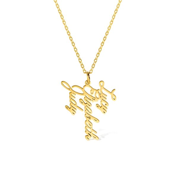 Custom multiple names family necklace for loved ones