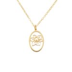 Embrace Your Story – Engraved Birth Flower Necklace – A Cherished Treasure for Her Special Moments - Image 7