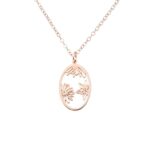 Embrace Your Story – Engraved Birth Flower Necklace – A Cherished Treasure for Her Special Moments - Image 9