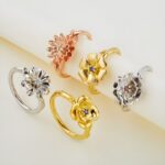 Embrace Your Story – Custom Birth Flower Ring with Birthstone – A Cherished Treasure for Her Special Day - Image 4