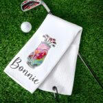 Custom colorful golf club towel for women golfers