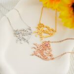 Embrace Love's Bloom – Custom Heart Necklace with Birthflower & Birthstone – A Cherished Keepsake for Mom, Sister, or Friend - Image 3