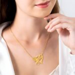 Embrace Love's Bloom – Custom Heart Necklace with Birthflower & Birthstone – A Cherished Keepsake for Mom, Sister, or Friend - Image 7