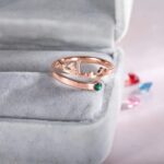 Embrace Heritage and Heart – Custom Arabic Name Ring with Birthstone – A Timeless Treasure for Her Special Moments - Image 4