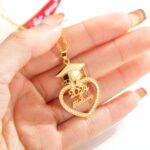 Celebrate New Horizons – Custom Graduation Necklace with Heart & Cap Charm – For Your Daughter or Sister's Special Day - Image 3