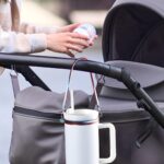 Carry Love Close – Custom Birthflower Water Bottle Handle with Initial Pendant for Her - Image 3