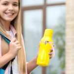 Carry Love Close – Custom Birthflower Water Bottle Handle with Initial Pendant for Her - Image 5